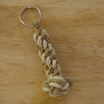 Manrope Knot on Crown Sennit Keyring