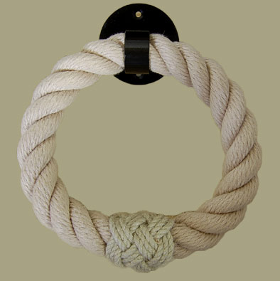 Rope Towel rail- iron round