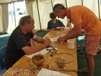 Learning to tie Monkey Fist keyrings, HesFes 2012